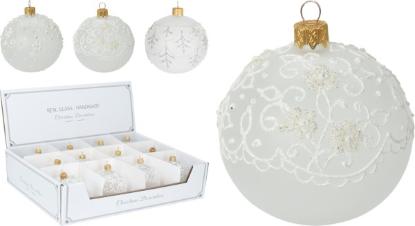 Prekės „Žaisliukas eglutės 80 mm mix Floral Mat“ paveikslėlis