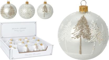 Prekės „Žaisliukas eglutės 80 mm mix White Tree“ paveikslėlis