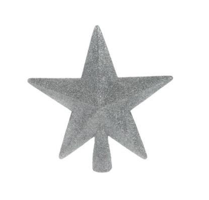 Prekės „Eglutės viršūnė žvaigždė, 19 cm, sidabrinė“ paveikslėlis