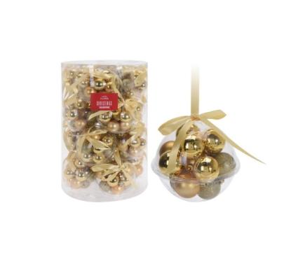 Prekės „Žaisliukai eglutės geltoni 14 vnt x 40 mm“ paveikslėlis