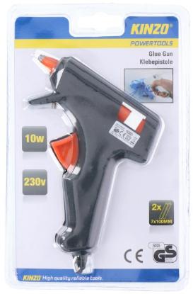 Prekės „Pistoletas klijų juodas 7 mm 10 W Kinzo“ paveikslėlis