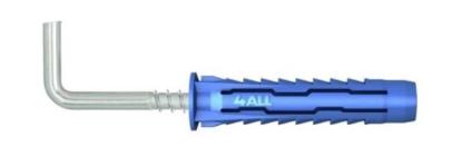 Prekės „Kaištis su kabliu L 6x30/50 mm 10 vnt Uno Rawlplug“ paveikslėlis