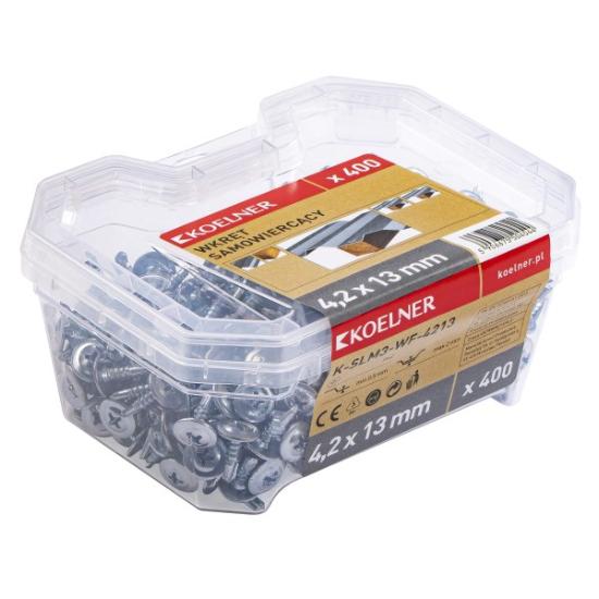 Prekės „Savisriegiai metalas/metalas 4,2x13 mm su grąžteliu 400 vnt Koelner“ paveikslėlis