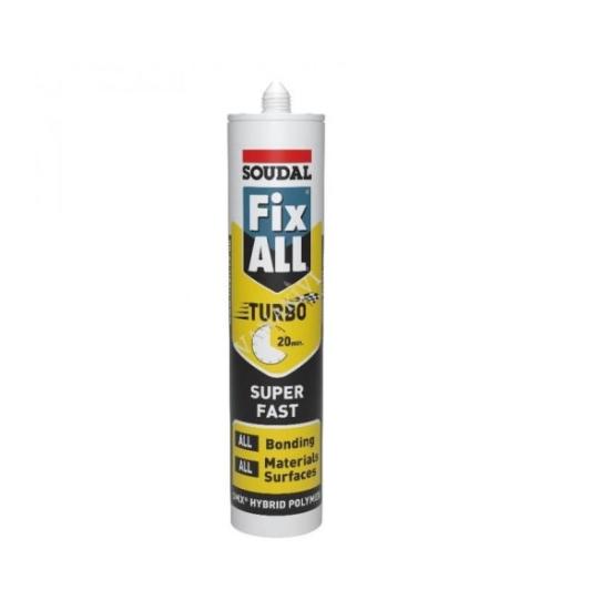 Prekės „Hermetikas - klijai SOUDAL Fix All Turbo, 290 ml“ paveikslėlis