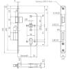 Prekės „Spyna durų įleidžiama 72/65 mm cilindrinė dešininė priešgaisrinė 0211 D65/F24x3x235/72 BMH 0432-CPR-00082-03“ paveikslėlis