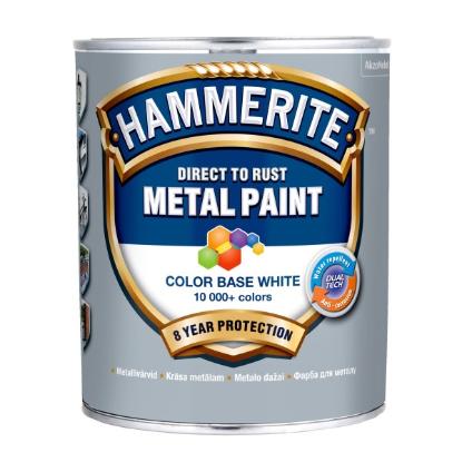 Prekės „Dažai Hammerite Smooth BW 0,7L“ paveikslėlis