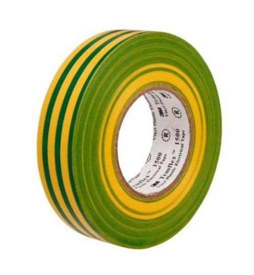 Prekės „Izoliacinė juosta Temflex 1500 15mmx0.15mmx10m, geltona-žalia, 3M“ paveikslėlis