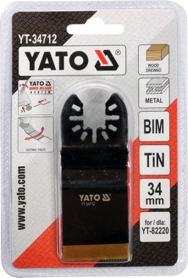 Prekės „Pjūkleliai daugiafunkciniai 34 mm medžiui/metalui 1 vnt Yato YT-34712“ paveikslėlis