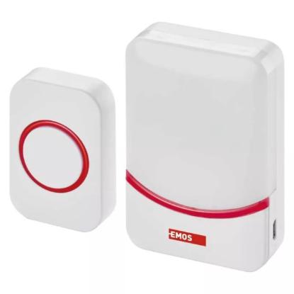 Prekės „Skambutis durų P5732 EMOS 90db 3xAAA+USB“ paveikslėlis