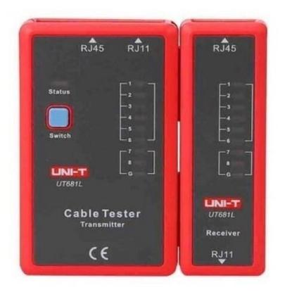 Prekės „Testeris kompiuterinio tinklo kabelių RJ45+RJ11 UT681L“ paveikslėlis