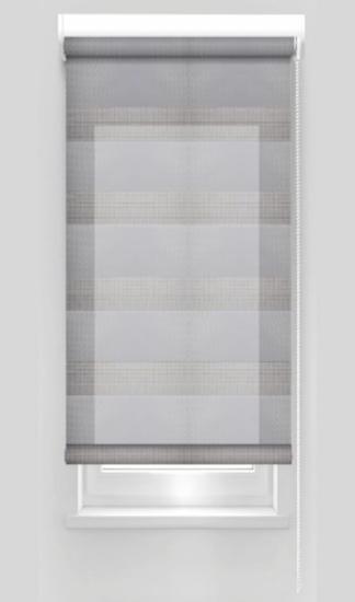 Prekės „Klasikinė ritininė užuolaida ZPF 16 D&N, pilkos sp., Ø 25 mm, 80 x 160 cm“ paveikslėlis