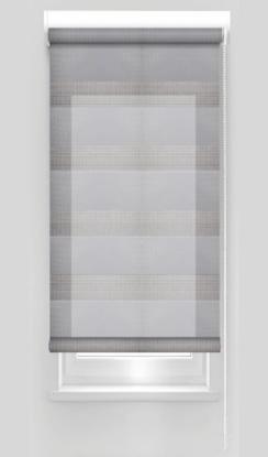 Prekės „Klasikinė ritininė užuolaida ZPF 16 D&N, pilkos sp., Ø 25 mm, 80 x 160 cm“ paveikslėlis