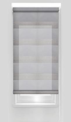Prekės „Klasikinė ritininė užuolaida ZPF 16 D&N, pilkos sp., Ø 25 mm, 100 x 160 cm“ paveikslėlis