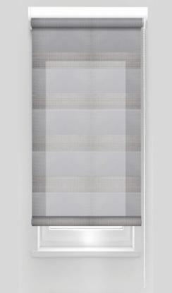 Prekės „Klasikinė ritininė užuolaida ZPF 16 D&N, pilkos sp., Ø 25 mm, 120 x 160 cm“ paveikslėlis