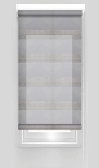 Prekės „Klasikinė ritininė užuolaida ZPF 16 D&N, pilkos sp., Ø 25 mm, 140 x 160 cm“ paveikslėlis