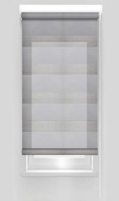 Prekės „Klasikinė ritininė užuolaida ZPF 16 D&N, pilkos sp., Ø 25 mm, 140 x 160 cm“ paveikslėlis