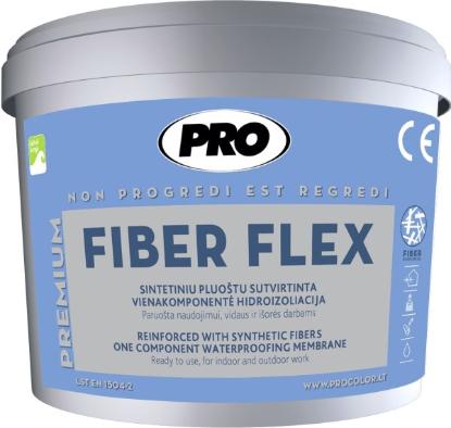 Prekės „PRO FIBER FLEX 3,5 kg sintetiniu pluoštu sutvirtinta vienakomponentė hidroizoliacija.“ paveikslėlis