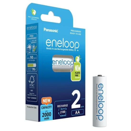 Prekės „Elementai kraunami PANASONIC-ENELOOP AA 2000mAh 2vnt.“ paveikslėlis