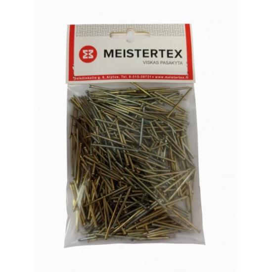 Prekės „Vinys geltonai cinkuotos 1,8x40 mm 0,2 kg Meistertex“ paveikslėlis