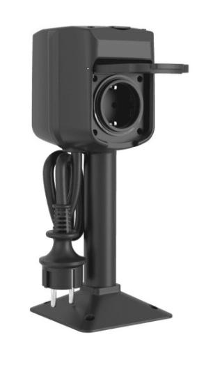 Prekės „Išmanioji pastatoma dviguba rozetė lauko sąlygomis, Wi-Fi, 3680 W, IP44, TUYA, WOOX“ paveikslėlis