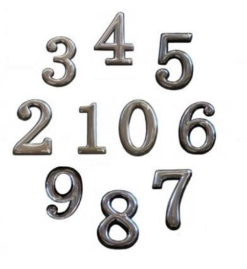 Prekės „Numeris buto klij.9 CP plastmas.chr.“ paveikslėlis