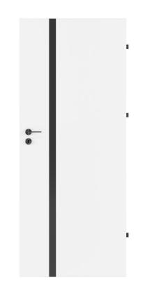 Prekės „Varčia ASTORIA BLACK01 D80,vidaus kambario durys, balta“ paveikslėlis