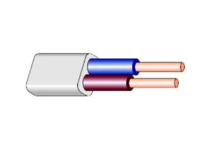 Prekės „Kabelis monolitinis BVV-P 2x1,5 mm², rulonas 10m“ paveikslėlis