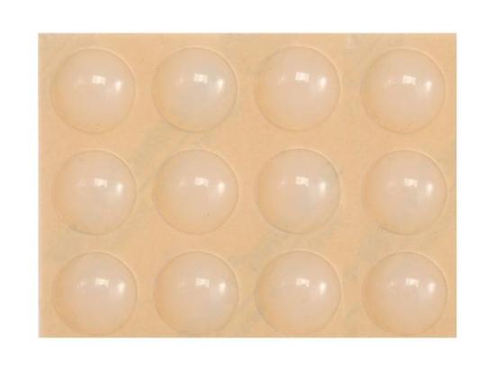 Prekės „Padukai baldams lipnūs silikoniniai 13 mm 12 vnt Vorel 74912“ paveikslėlis