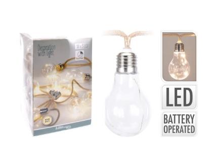 Prekės „Girlianda LED virvė 10 LED, šiltai balta“ paveikslėlis