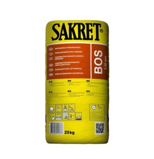 Prekės „Savaime išsilyginantis mišinys grindims Sakret BOS 25kg“ paveikslėlis