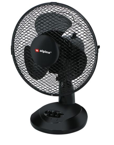 Prekės „Ventiliatorius stalinis 32W 23cm Alpina juodas“ paveikslėlis