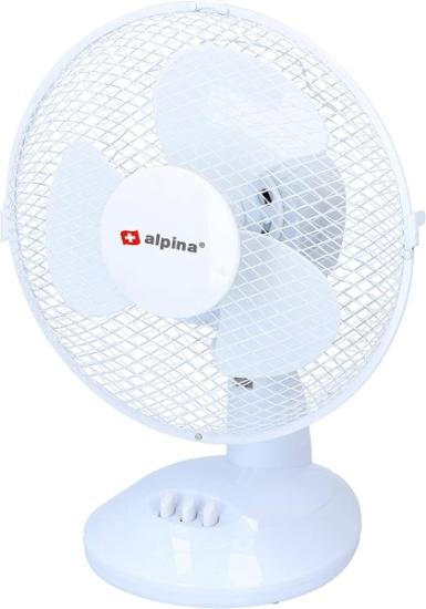 Prekės „Ventiliatorius stalinis 23W 23cm Alpina baltas“ paveikslėlis