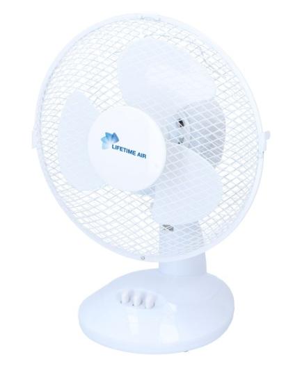 Prekės „Ventiliatorius stalinis 23W 23cm Lifetime baltas“ paveikslėlis