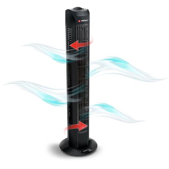 Prekės „Ventiliatorius 45W 78cm Lifetime juodas“ paveikslėlis