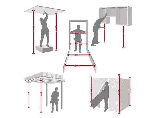 Prekės „Atrama teleskopinė 155-290 cm P3 iki 100-300 kg Piher 30012“ paveikslėlis