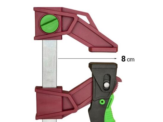 Prekės „Spaustuvas 16x8 cm 13-34 cm  greitos fiksacijos iki 120 kg Light Pal Piher 30901“ paveikslėlis