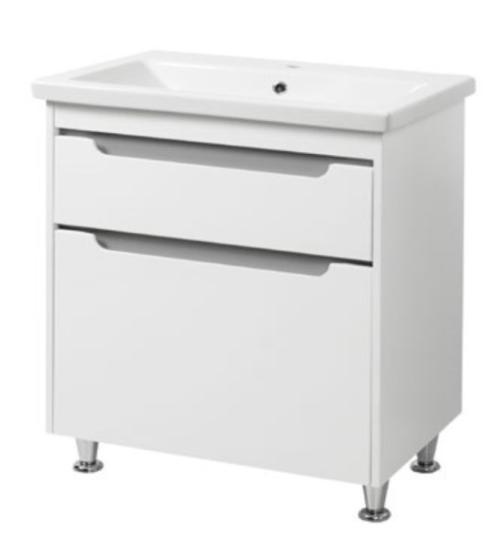 Prekės „Komplektas spintelės ir praustuvo VALENCIA GREY TNB-2D70cm“ paveikslėlis