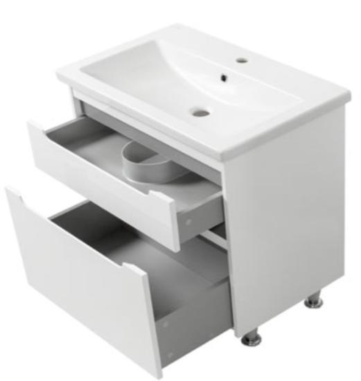 Prekės „Komplektas spintelės ir praustuvo VALENCIA GREY TNB-2D70cm“ paveikslėlis