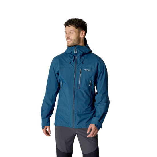Prekės nuotrauka Vyriška striukė nuo lietaus Rab Downpour Mountain Jacket - Raudona, XL