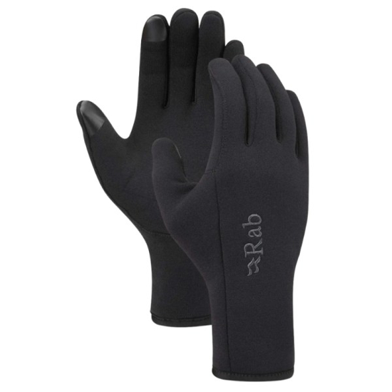 Prekės nuotrauka Vyriškos pirštinės Rab Power Stretch Contact Gloves - Juoda, L