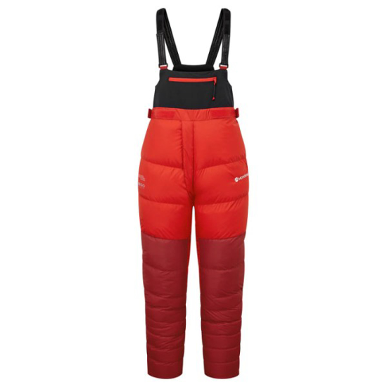 Prekės nuotrauka Pūkinės kelnės Montane Apex 8000 Down Salopettes - Raudona, L