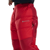 Prekės nuotrauka Pūkinės kelnės Montane Apex 8000 Down Salopettes - Raudona, L