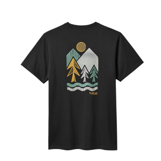 Prekės nuotrauka Moteriški marškinėliai Rab Stance Vista Tee - Juoda, M