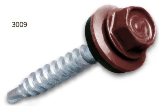 Prekės nuotrauka Savisriegiai į metalą 4,8x20 mm RAL 3009 Info Global