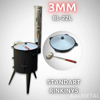 Prekės nuotrauka Krosnelė kazanui STANDART PLUS 12L Kalmetal 3 mm KAZS12X3KU