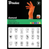 Prekės nuotrauka Pirštinės nitrilo oranžinės Diamond 9 dydžio 50 vnt Bradas