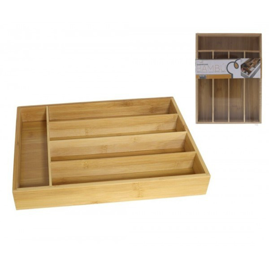 Prekės nuotrauka Dėklas stalo įrankiams med. 35*25.6*5cm