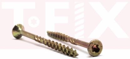 Prekės „Medsraigčiai geltoni 4x20 mm 400 vnt T-Fix“ paveikslėlis