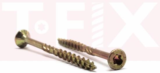 Prekės „Medsraigčiai geltoni 4x20 mm 400 vnt T-Fix“ paveikslėlis