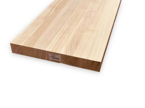 Prekės „Pakopa laiptų uosis vientisa 40x300x1200mm“ paveikslėlis